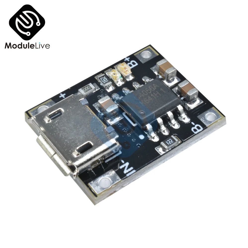 Зарядный Модуль зарядного устройства для литиевой батареи 1 А 5 в 6 4 2 TC4056 блок