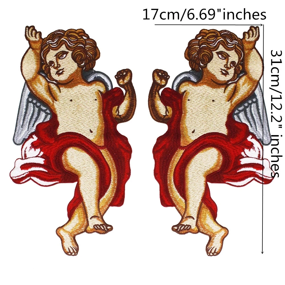 Вышивка сделай сам модные вышитые патчи с узором Купидона аппликация украшение