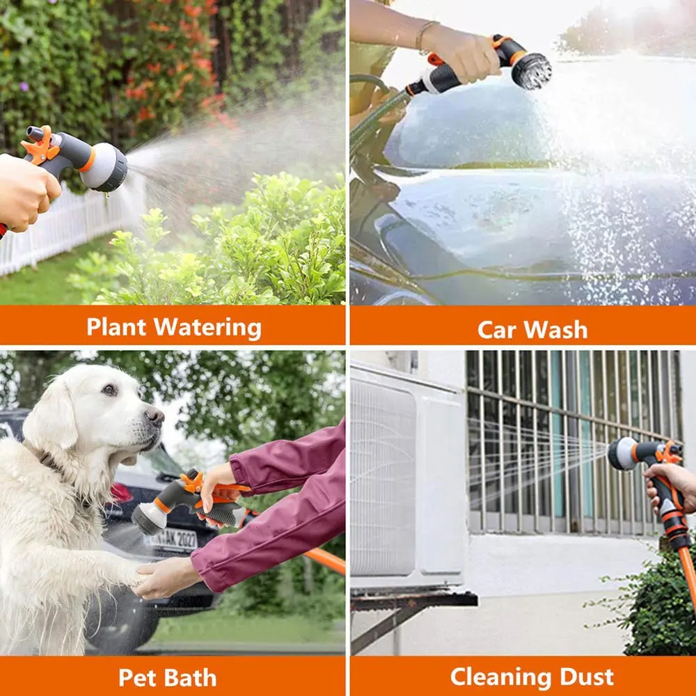 8 шаблон Сад водяной пистолет сопло шланга Регулируемый распылитель водяного