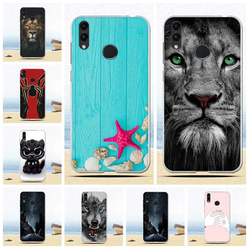 Мягкий силиконовый чехол из ТПУ для Huawei Honor 8C Honor8C яркий с рисунком животных