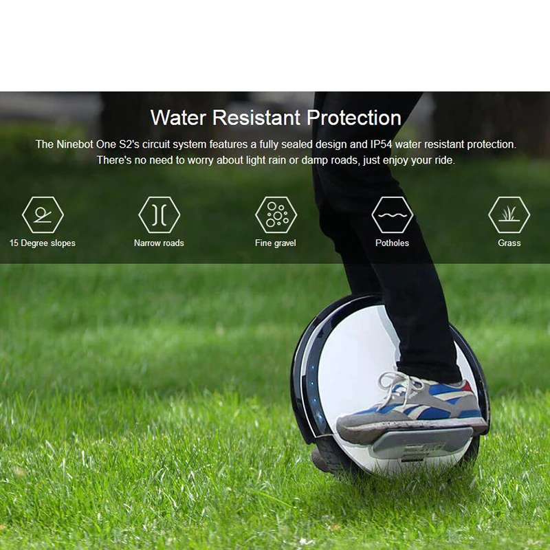 Ninebot Segway One S2 одноколесном велосипеде Monowheel умный электрический самобалансирующийся скутер Одноколесный EUC скейт Ховер доска