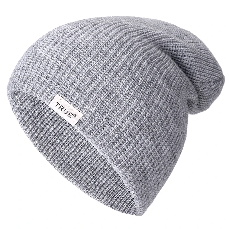 

New 11 Colors Letter True Casual Beanies for Men Women Girl Boy Fashion Knitted Winter Hat Solid Hip-hop Skullies Hat Unisex Cap