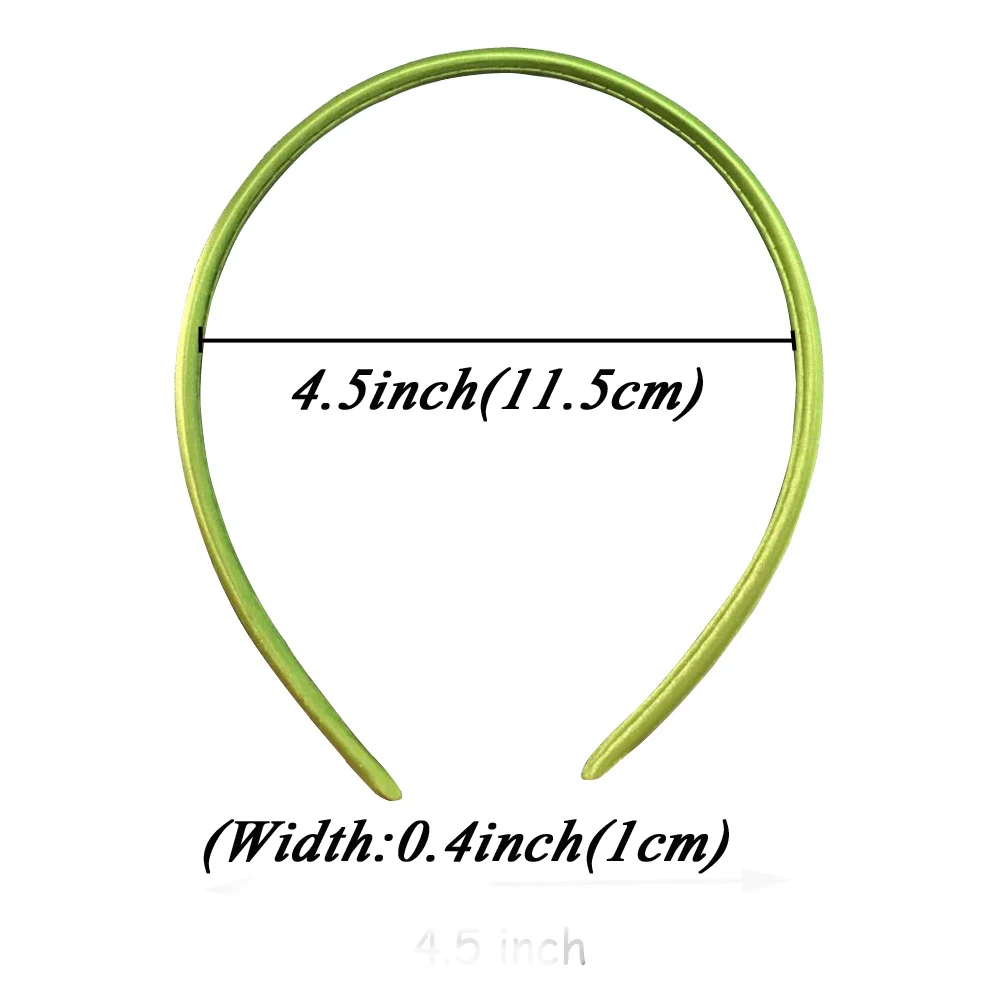 20 шт./лот обруч для волос карамельных цветов девочек ширина 10 мм однотонный из