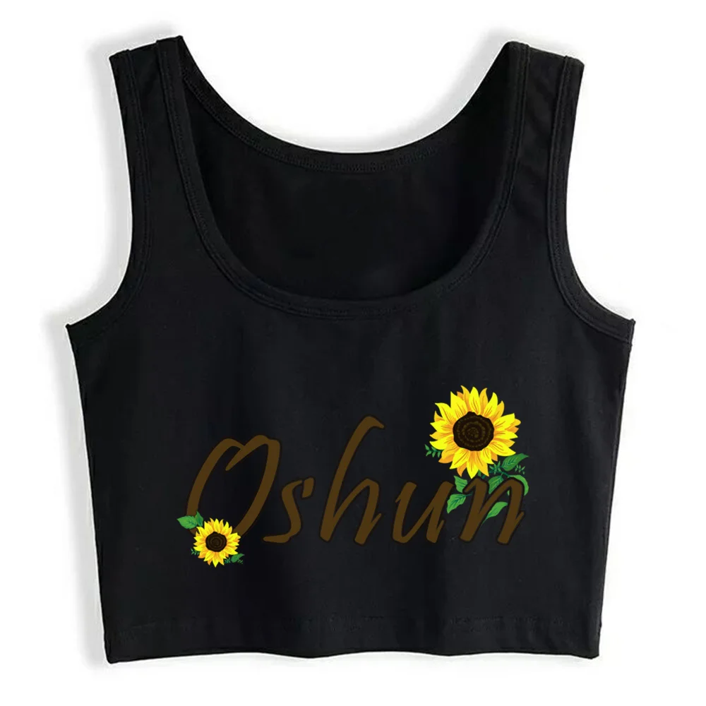 

Crop Top Women Oshun Vibes Orishas Goddess Oxum Ifa Yoruba Aesthetic Y2k Harajuku Gothic Tank Top Female Clothes
