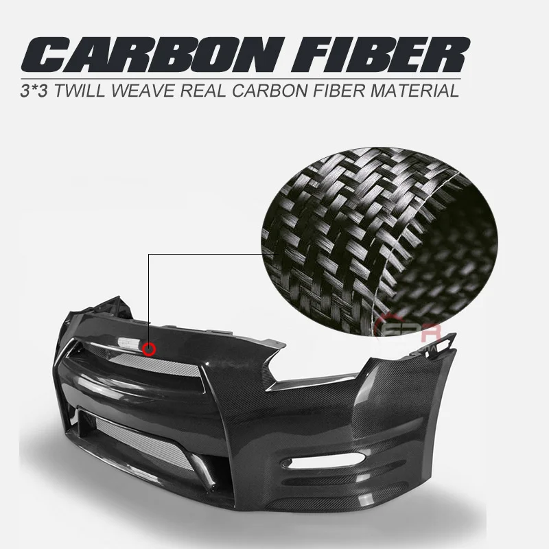 

Передний бампер для R35 Nissan Gtr Oem из углеродного и полимерного волокна