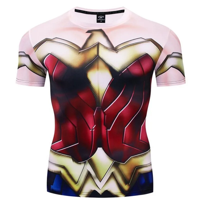 Человек паук футболка Супермена Для мужчин 3D принт Marvel Homme фитнес футболки