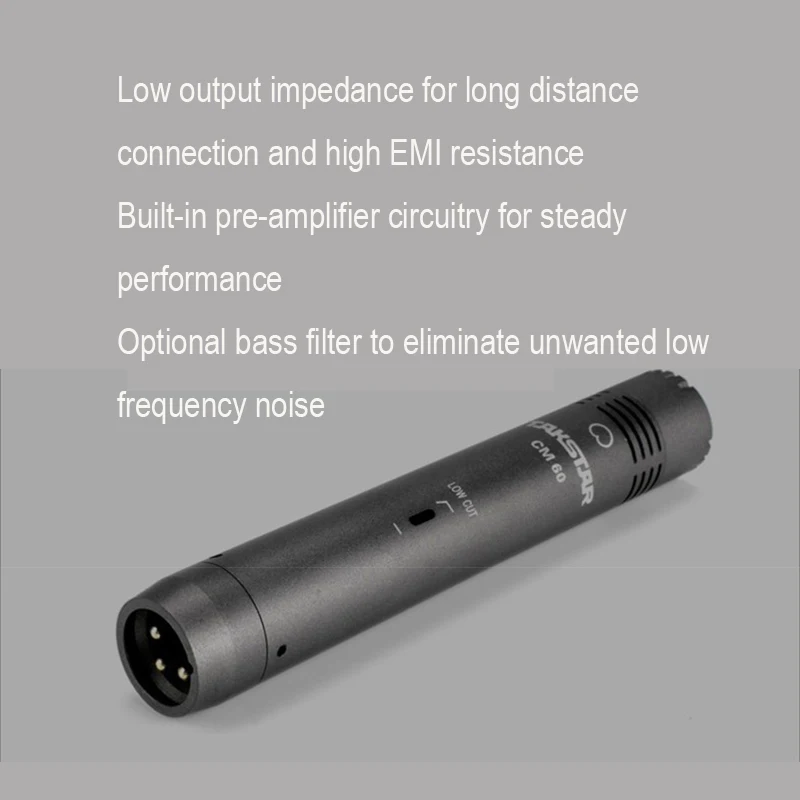 Takstar CM-60/CM60 профессиональный конденсаторный микрофон для музыкальных