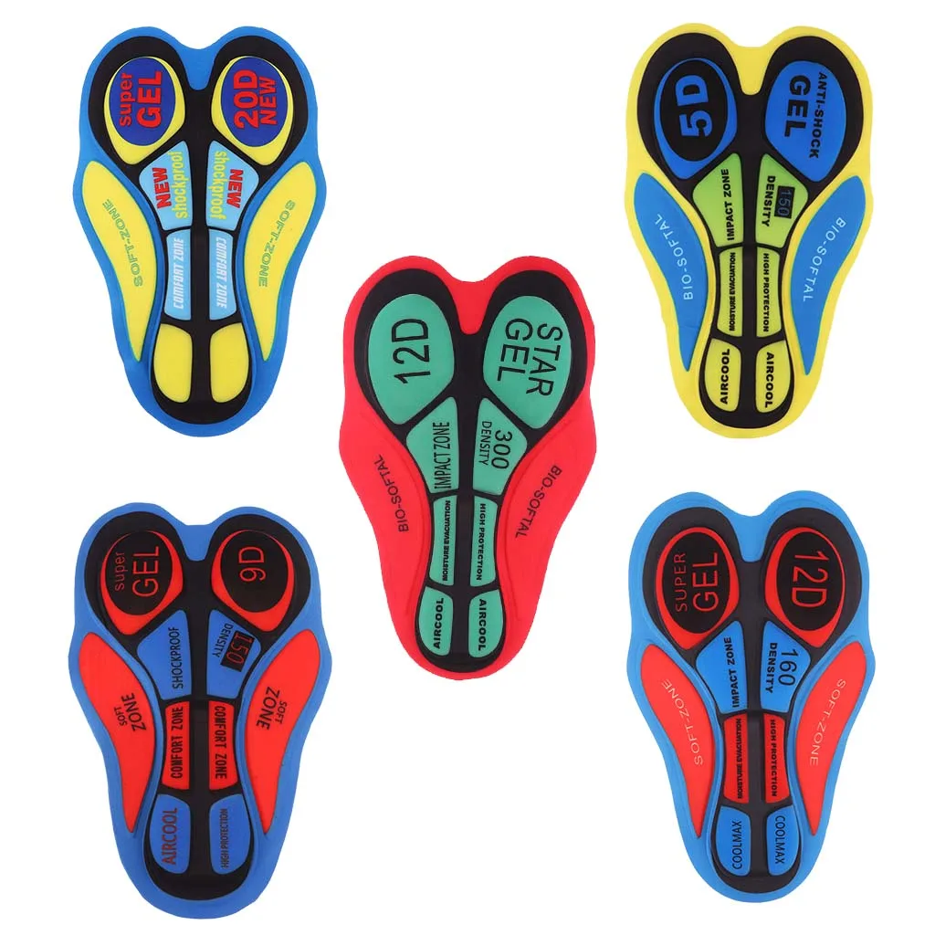 Противоударные мягкие гелевые подушечки для сидения велосипедных шорт MTB