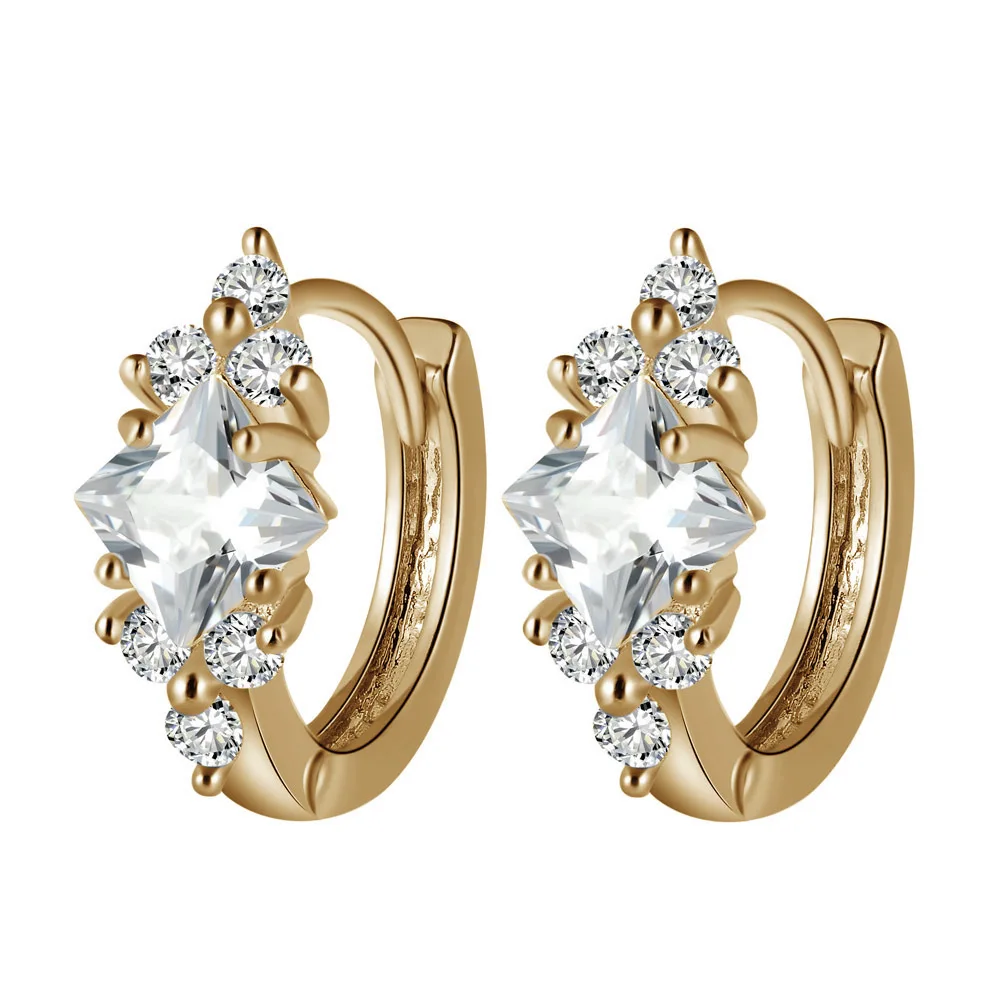 Женские серьги с цирконием Kpop простые ювелирные изделия милые и интересные