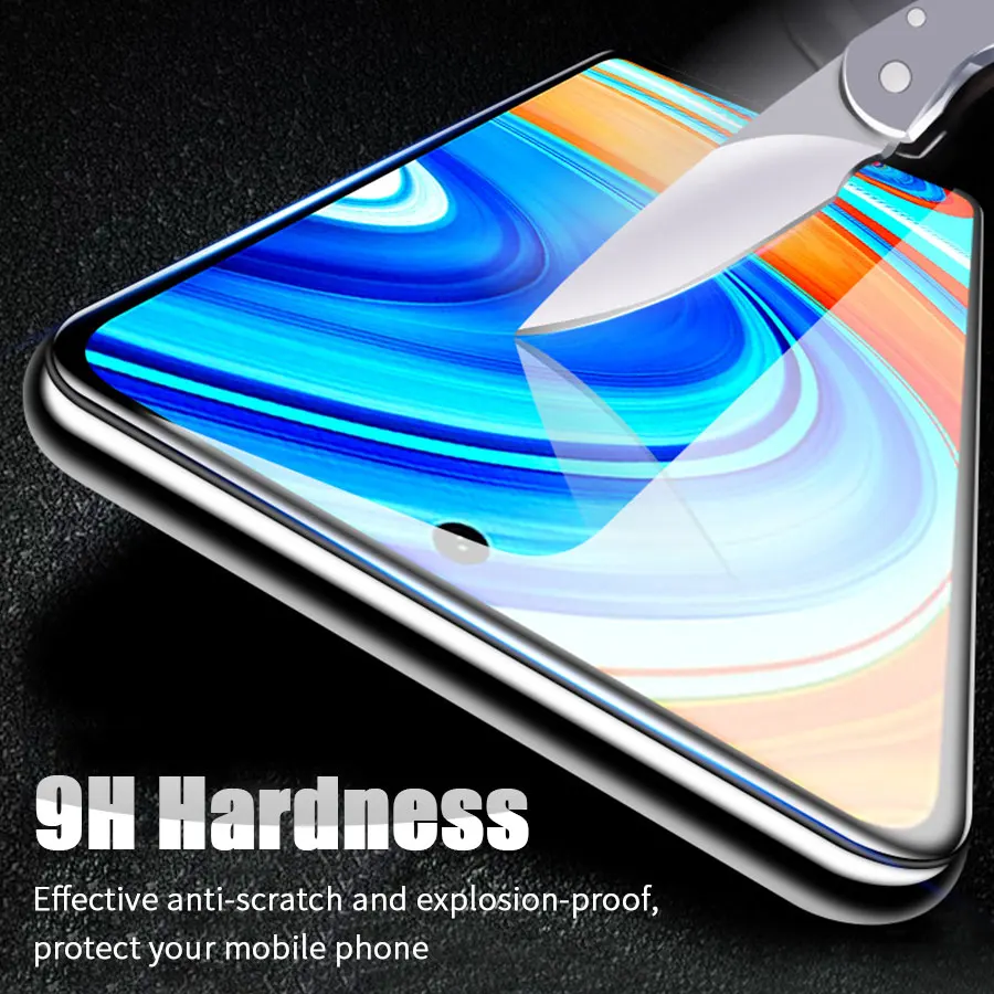 Защитное стекло закаленное 20D для Xiaomi 9 Pro Max 8 8T 7 8A Poco X2 F2|Защитные стёкла и плёнки