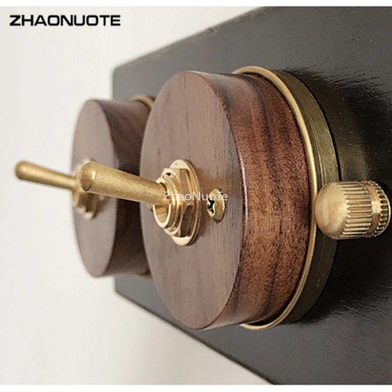 Высокое качество древесины переключатель Черный основание грецкого ореха 1-4