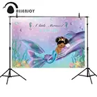 Allenjoy фон маленькая Русалочка на день рождения ребенок душ под морем фиолетовый пузырь Фотофон