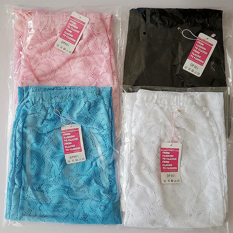 SWIMMART Leise свободные широкие кружевные пляжные брюки 2020 Летние регулируемые талии