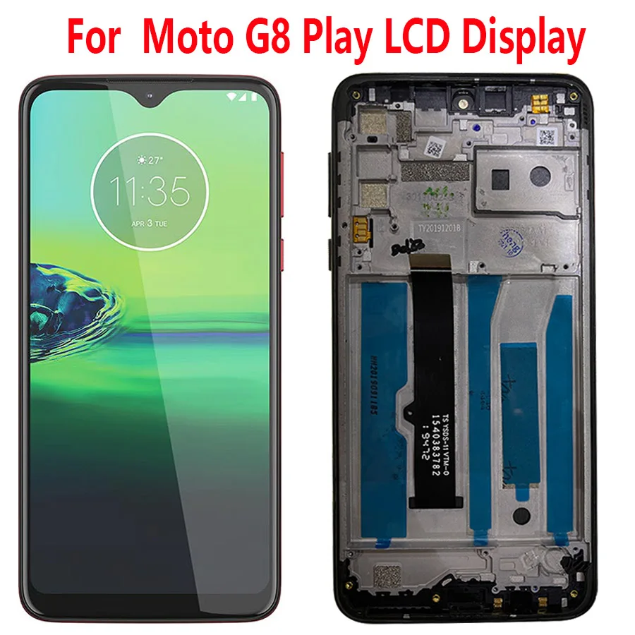 Оригинальный ЖК-дисплей для Motorola Moto G8 Play, дисплей G8 Plus, сенсорный экран, сенсорная панель, дигитайзер в сборе XT2019 для moto G8 Power LCD