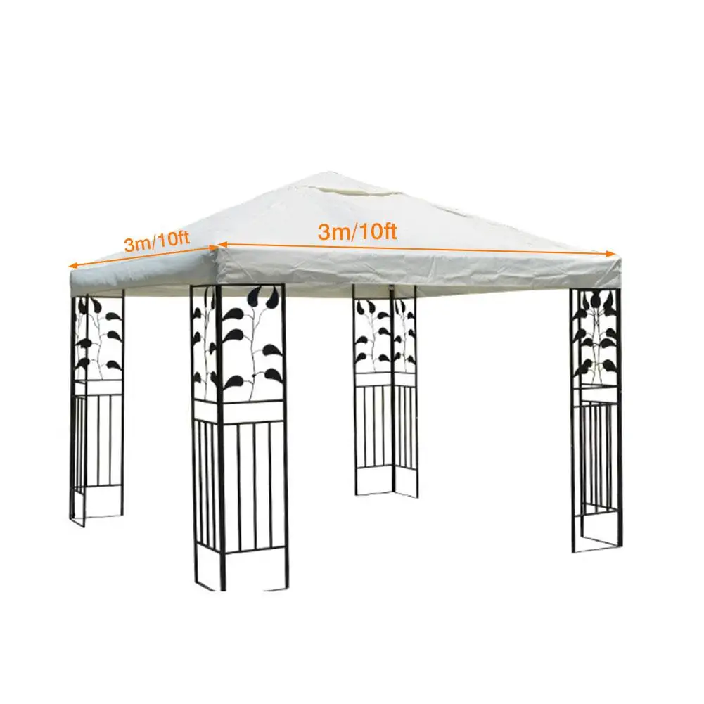 Верхняя крышка для палатки 300D полиэстер ткань патио Gazebo блок с УФ-лучами верхняя