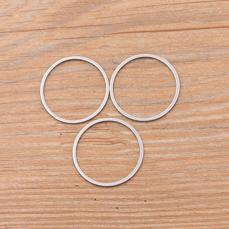 10 шт. 4 размера круглые Очаровательные Подвески из нержавеющей стали с открытой