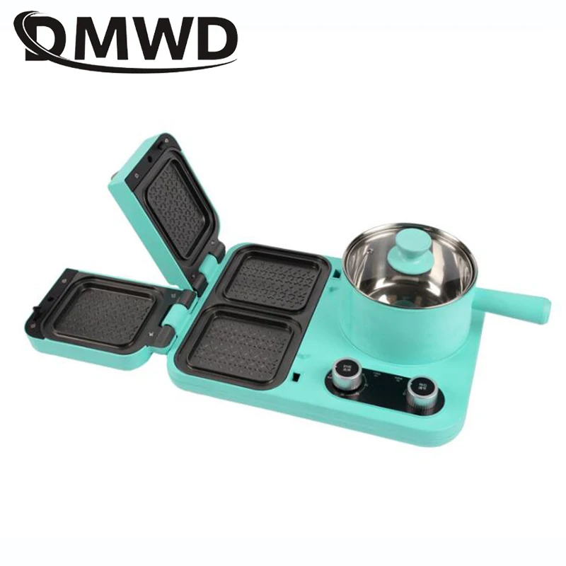 Günstig 110V/220V Panini Sandwich Maker Frühstück Maschine Steak Grill Eier Omelett Braten Pan Toaster Brot Ofen Nudeln Pasta Herd