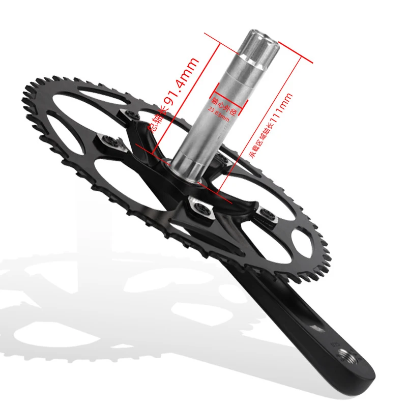 Road Crankset 170/172.5MM 130 BCD Narrow Wide Chainring 50/52/54/56/58/60T With bottom Bracket BB Aluminum alloy Cranks | Спорт и