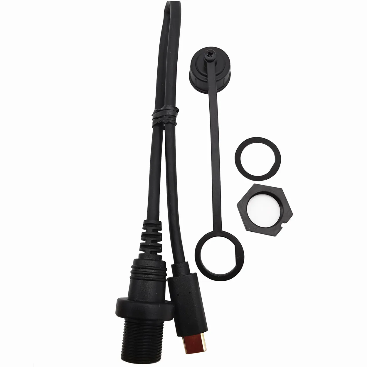 Позолоченный Удлинительный кабель USB Type-C 3 1 для автомобиля лодки мотоцикла