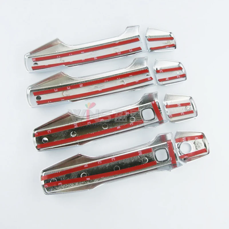 For Toyota Land Cruiser 200 2008-2015 Chrome Side Door Handle Cover Catch Trim Car Bezel Molding Sticker Exterior Moulding | Автомобили и