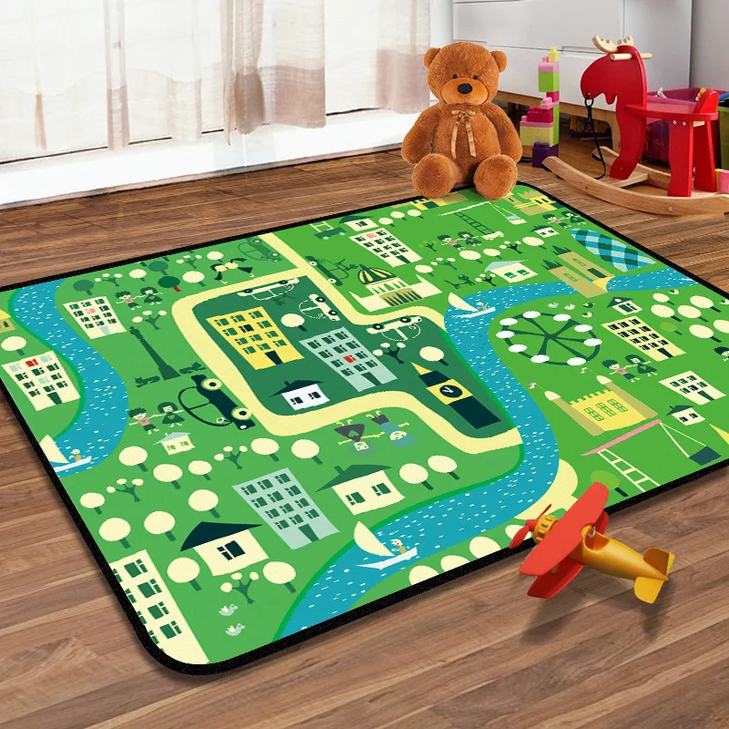 

Cartoon Printed Carpet Crystal Velvet Bedroom Carpet Mat Washable Rugs for Bedroom Carpets for Bed Room Large Decor