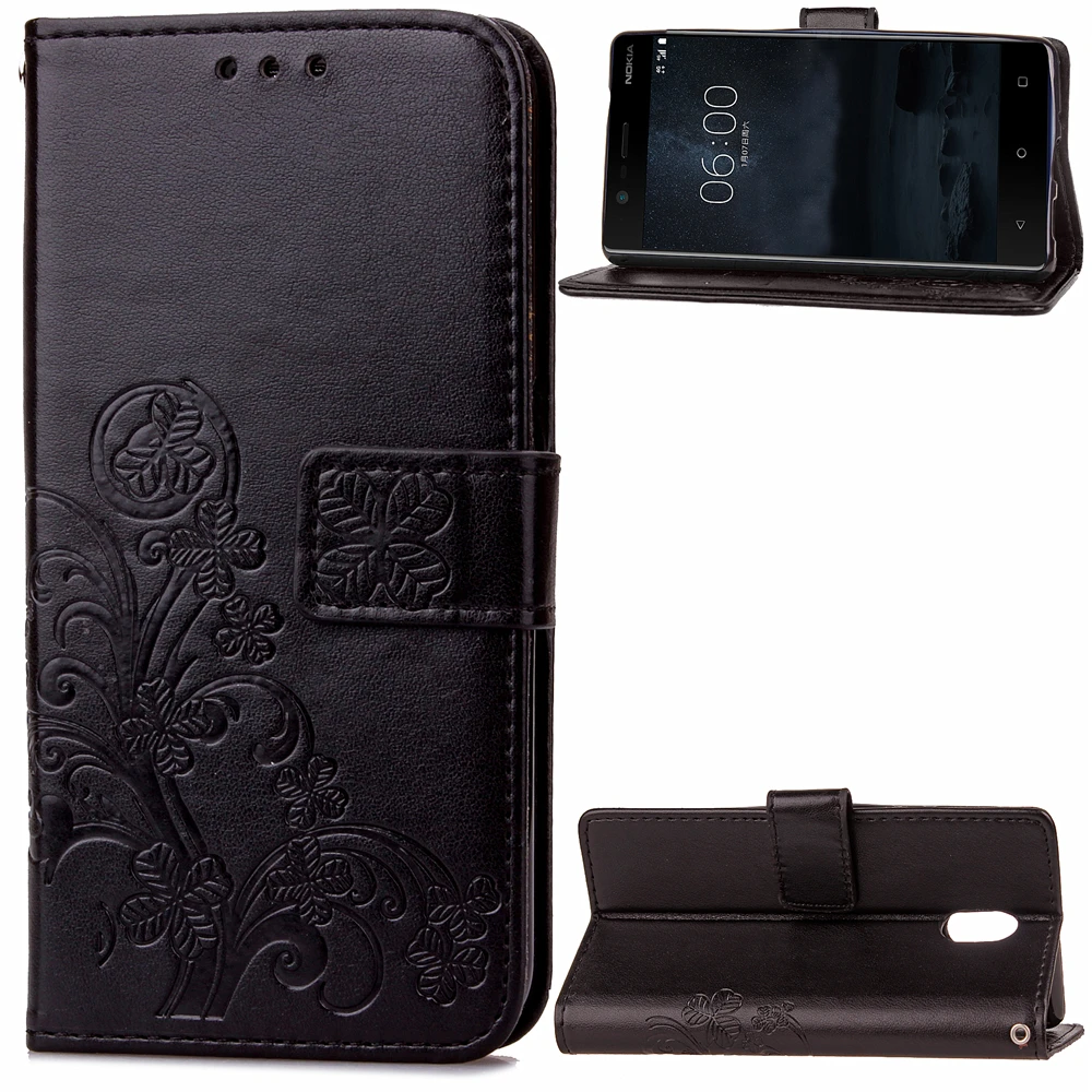 Роскошный кожаный флип-чехол для телефона для Nokia 6 5 3 Nokia6 Nokia5 Nokia3 Магнитный ударопрочный кошелек Чехол сверхпрочная защита