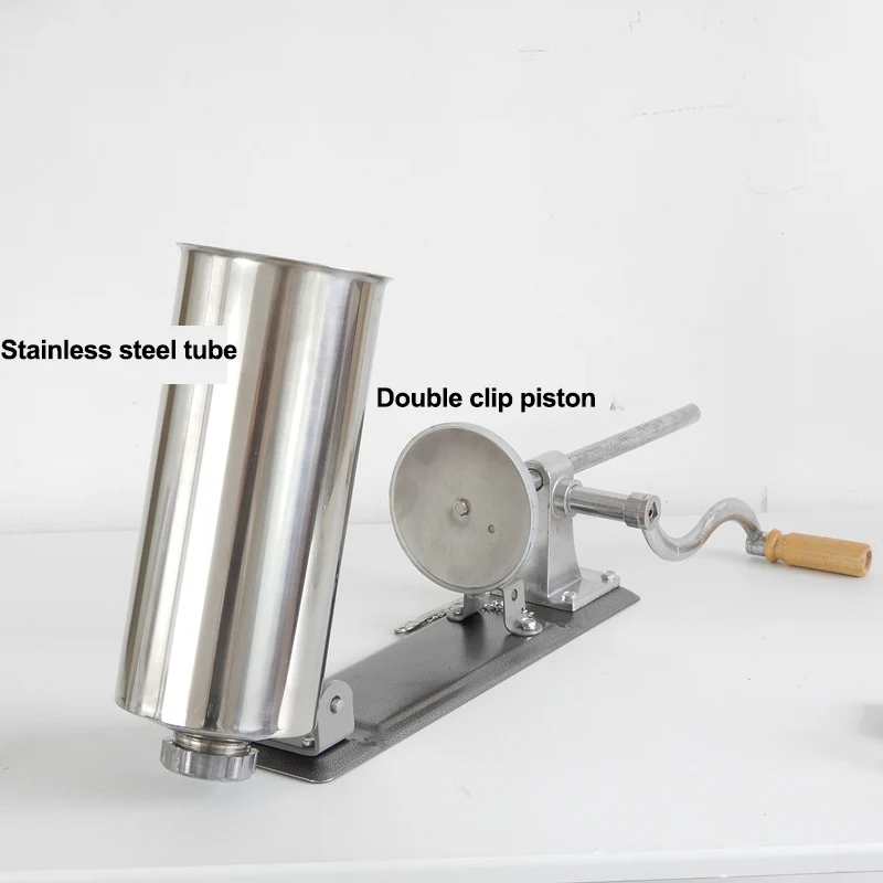 6LB горизонтальный колбасный шприц наполнитель Нержавеющая сталь домашний стол