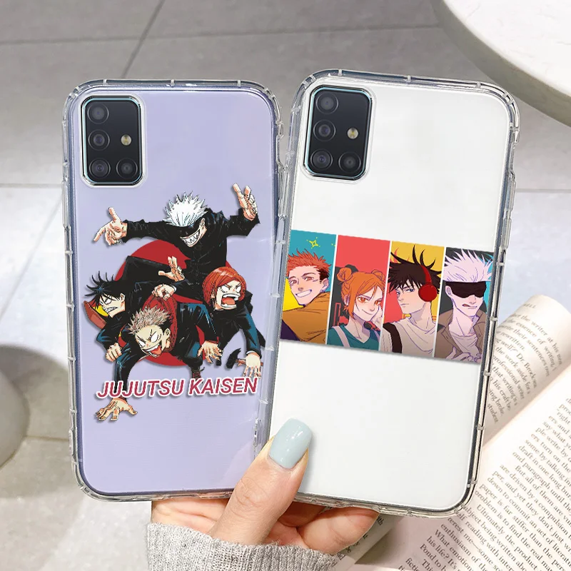 For Samsung A51 Cases Jujutsu Kaisen Anime Case Samsung A53 A52 A52S 5G A71 A32 A12 A70 A50 S22 Ultra S21 S20 FE A73 A31 Covers