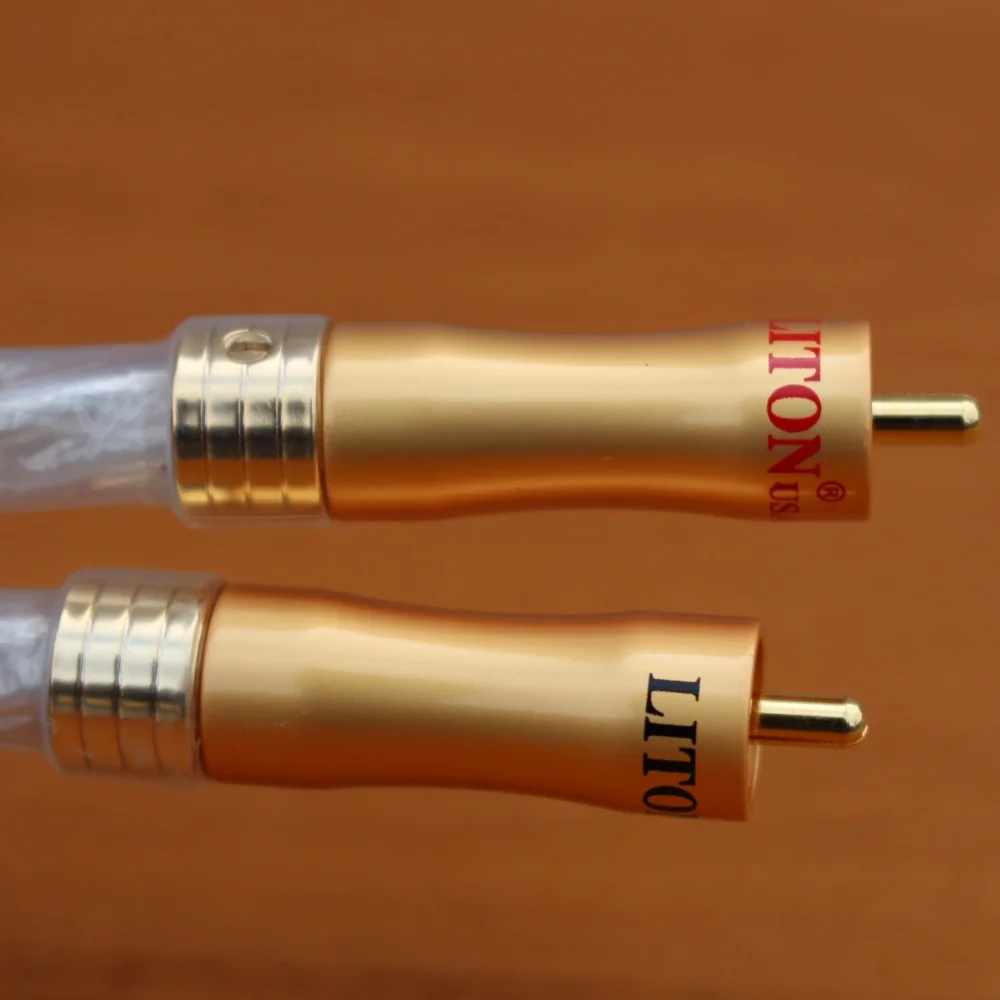 Hi Fi 6N Серебряный RCA соединительный аудиокабель для hiend tube amp Vincent| |