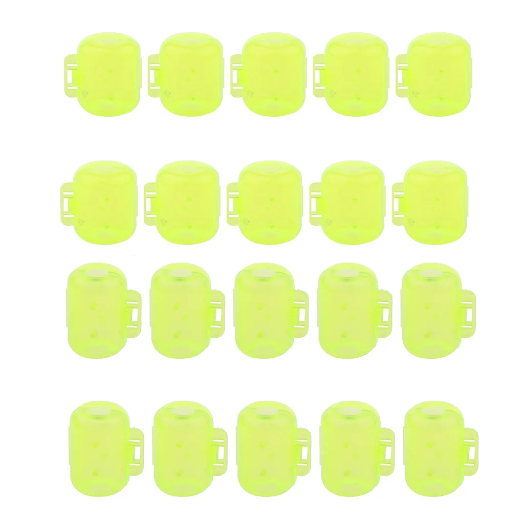20 Pieces Fishing Hook Cover Squid Lure Hook Case Fish Jig Hook Caps Case High quality Plastic Material Color Random