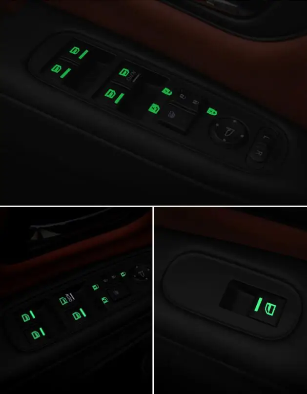 Автомобильный Стайлинг светящийся стикер на окно автомобиля для Mercedes Benz W203 W210 W211