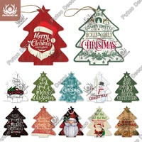 putuo decor christmas tree wooden signs plaque wood for christmas tree ornament xmas tree decoration 2022 new years navidad gift