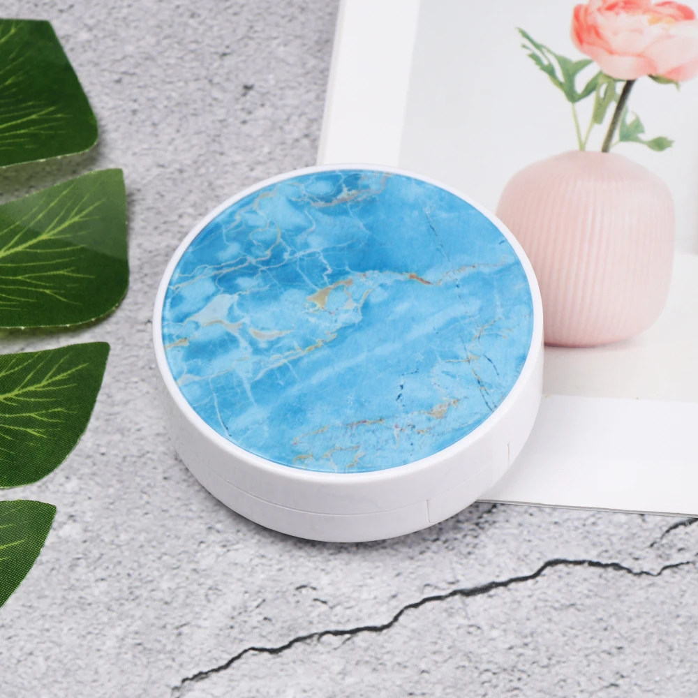 1 шт. 2019 новый дизайн ABS Шарм Мраморный Рисунок корпус контактных линз с зеркалом