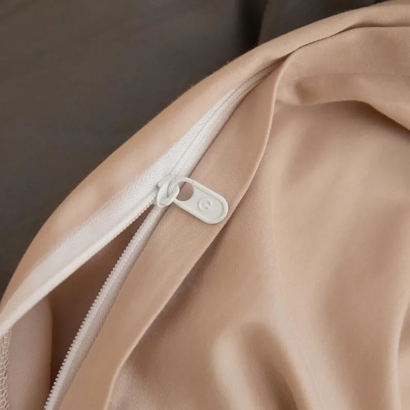 

1000TC 100%Brushed Cotton Reversible Jacquard Grey Duvet Cover Set Soft Warm Bedding set Sheet Pillowcases Queen King size 4Pcs