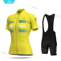 2020 women cycling clothes short sleeve jersey set fashion simple road bike racing uniform summer lady mtb sportwear