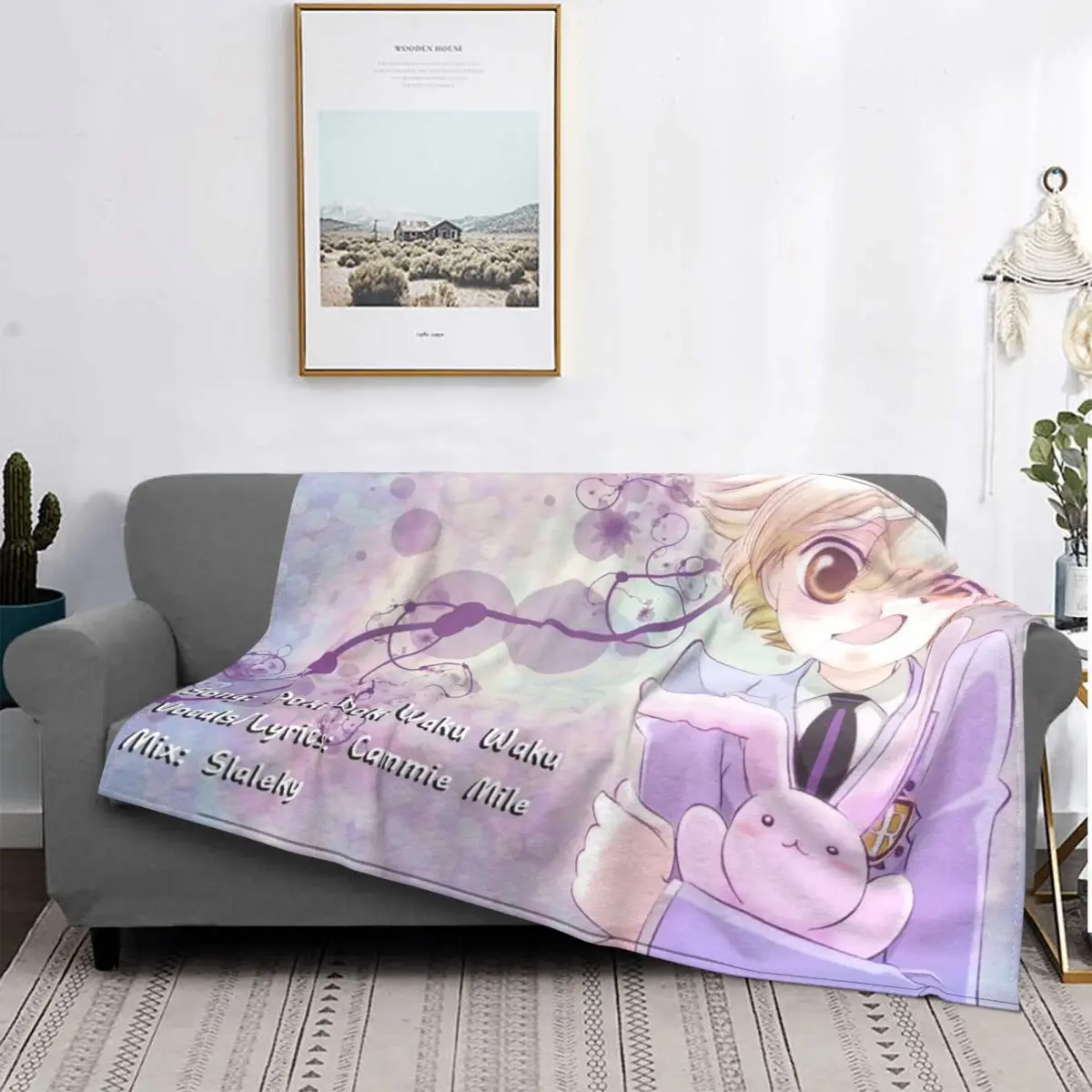 

Флисовые одеяла для учащихся старших классов Haninozuka Honey Ouran, Клубные мягкие одеяла для учащихся клуба Ouran Koukou, мягкие одеяла для дивана, спальни