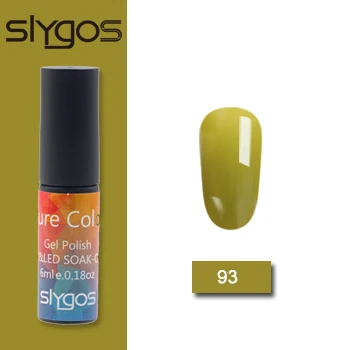 93 SLYGOS 6 мл УФ-гель для ногтей Топ УФ Led гель Осенняя Серия Тыква трава зеленый шоколад цвет Лак удаляющийся замачиванием гель лак - Цвет: 93