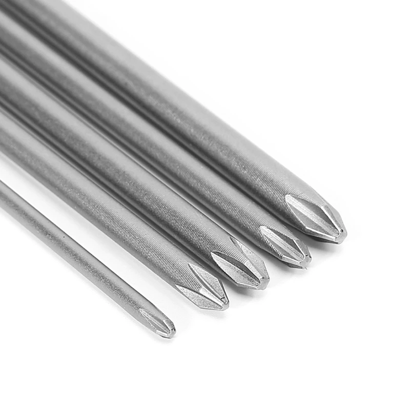 

5 Pcs 1/4'' 150mm Long S2 Magnetic Cross Head PH1 PH2 Electric Screwdriver Bit