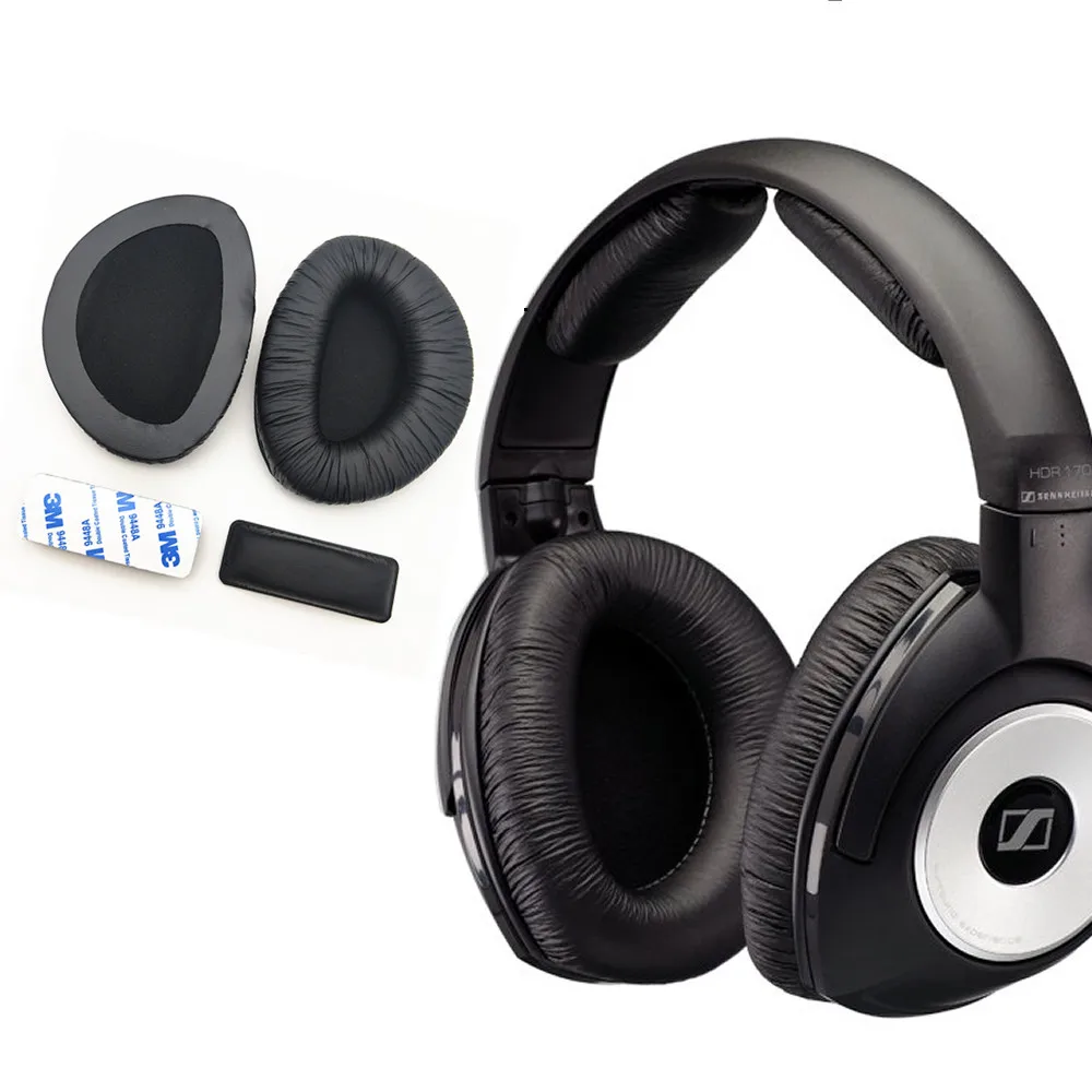 High Quality Ear Cushions Pads Replacement For Sennheiser Rs160 Rs170 Rs110 Hdr160 Memory Form soft leather earpad Head Beam Sh