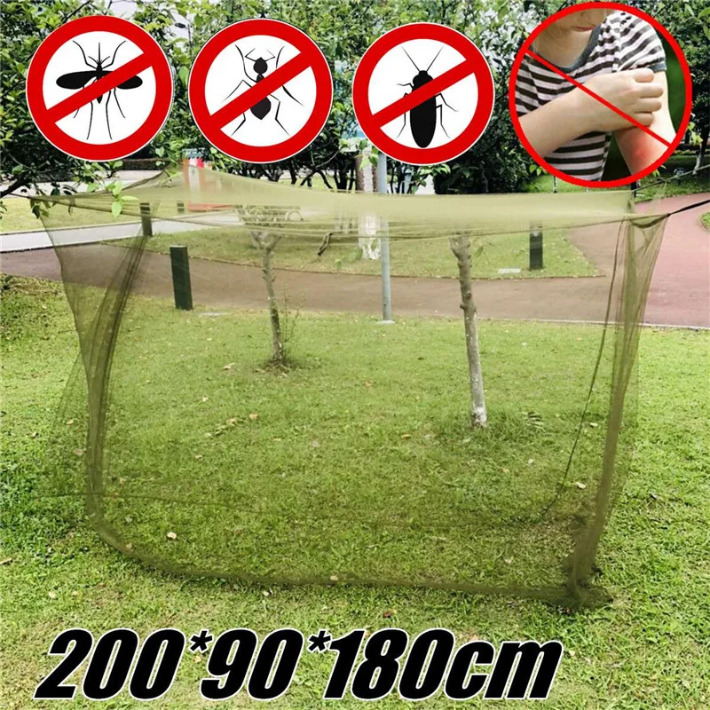 200X90X180cm дорожная рыболовная москитная сетка портативная Военная Зеленая Сетка