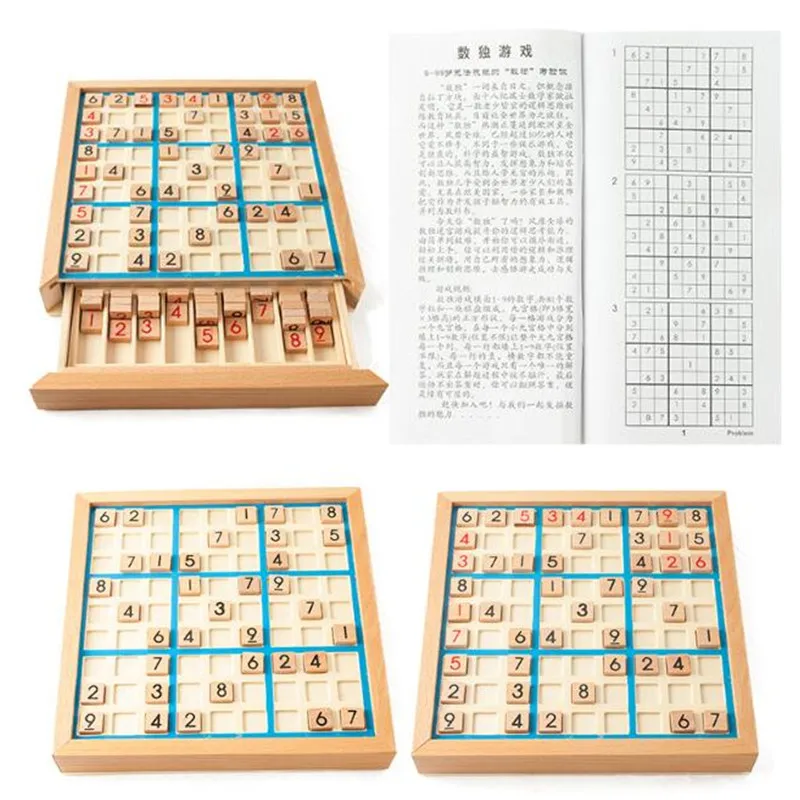 Детские Sudoku шахматы бук международные шашки складной игровой стол игрушка