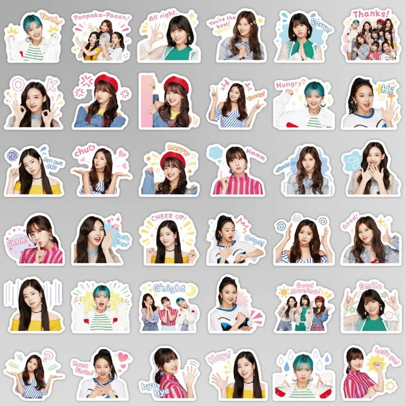 Наклейки kpop TWICE 2020 40 шт./компл. Новые поступления фотокарточки хорошего качества