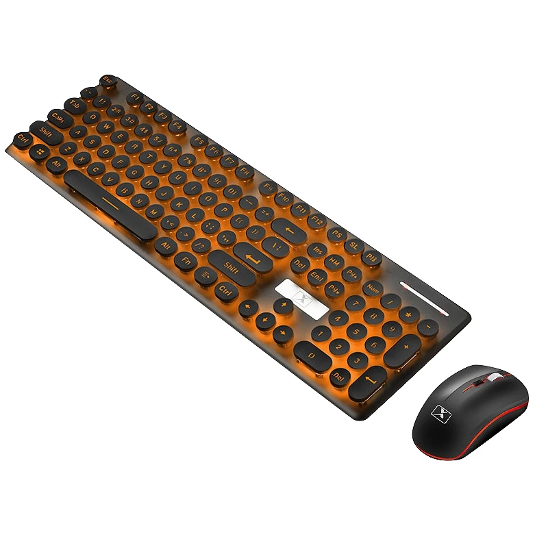 N528 клавиатура и мышь Набор беспроводной манипулятор игровой светильник