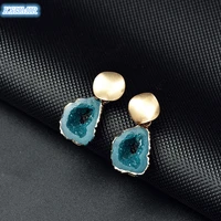 kshmir fashion resin acrylic vintage dangle earrings for women exquisite statement geometric gold earrings wedding jewelry
