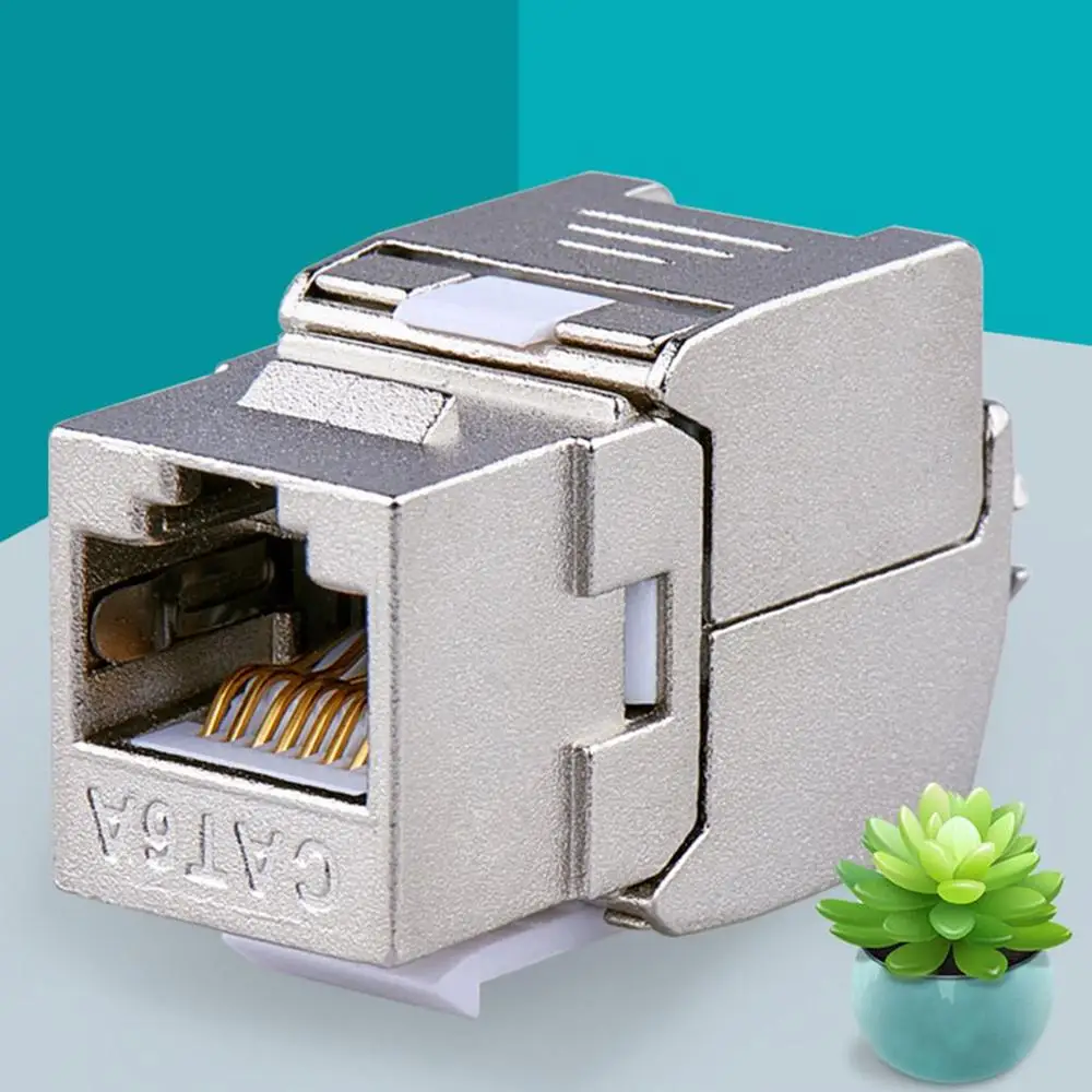 

Portable Network RJ45 Cat6 Cat7 Keystone Jack Module 360 Degree Full Shielded RJ45 Socket To LSA Tool-free Termination