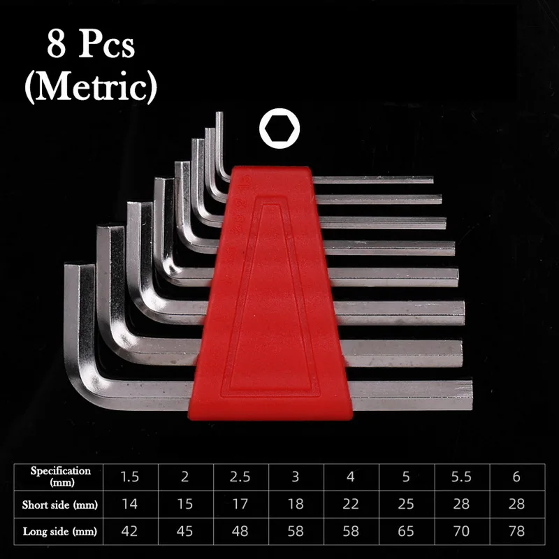 Набор шестигранных ключей комплект из 11 предметов шестигранный ключ CR V дюйма 2 мм