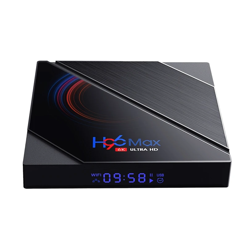 H96 MAX H616 HD 6K Smart TV Интернет четырехъядерный телеприставка Android 10 0 Box плеер (4 +