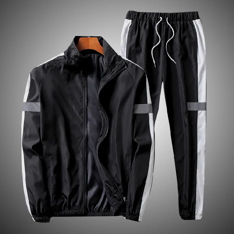 Мужской спортивный костюм из куртки и брюк повседневный японский 2 предметов