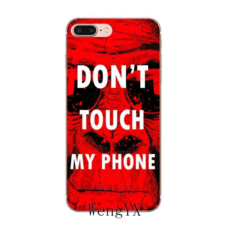 Чехол Don't touch my phone для Samsung Galaxy A70 A60 A50 A40 A30 A10 A9s A8 A6s J4 J6 Prime Plus 2018 | Мобильные