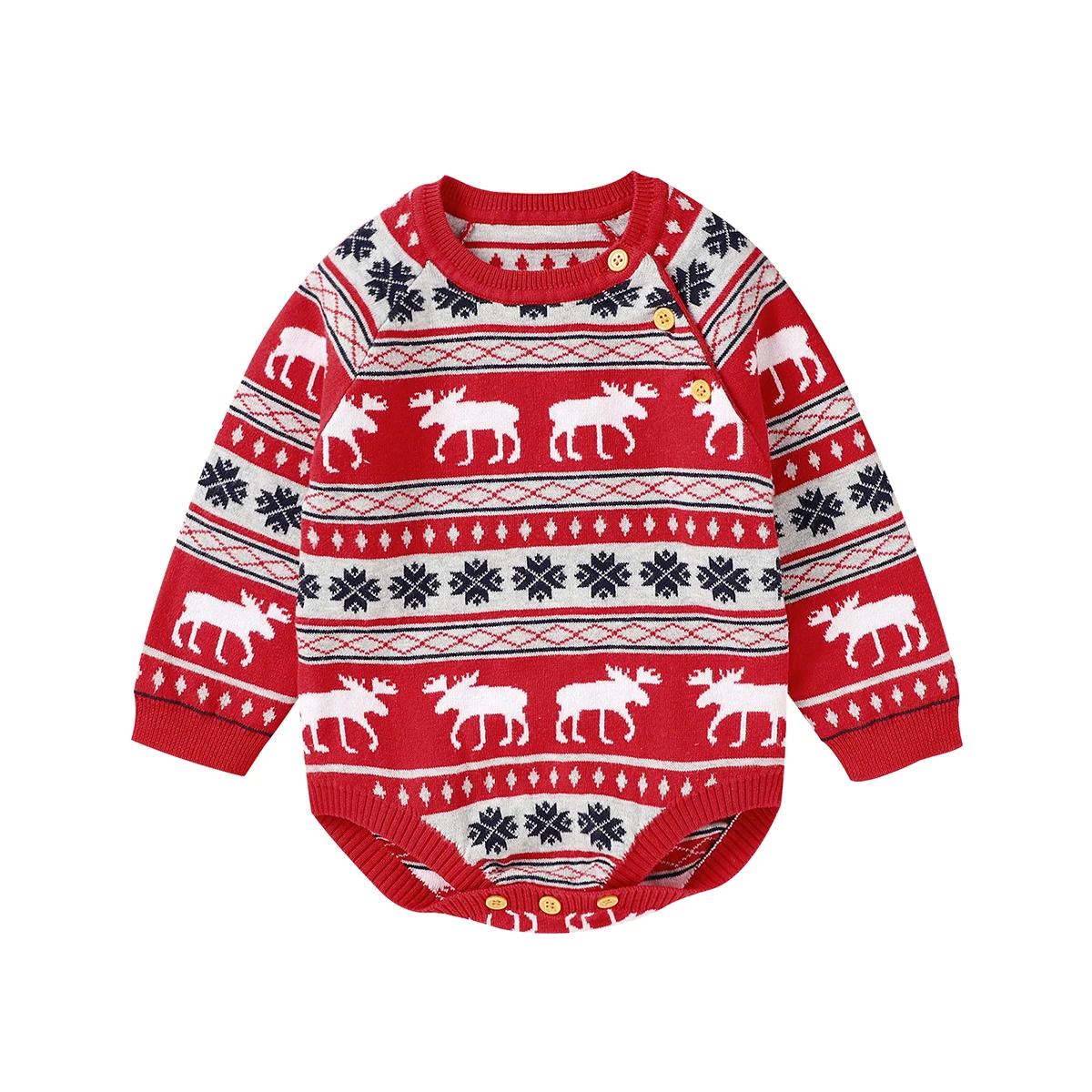 

Комбинезон детский зимний, с длинным рукавом, для мальчиков и девочек, Рождественский костюм для новорожденных